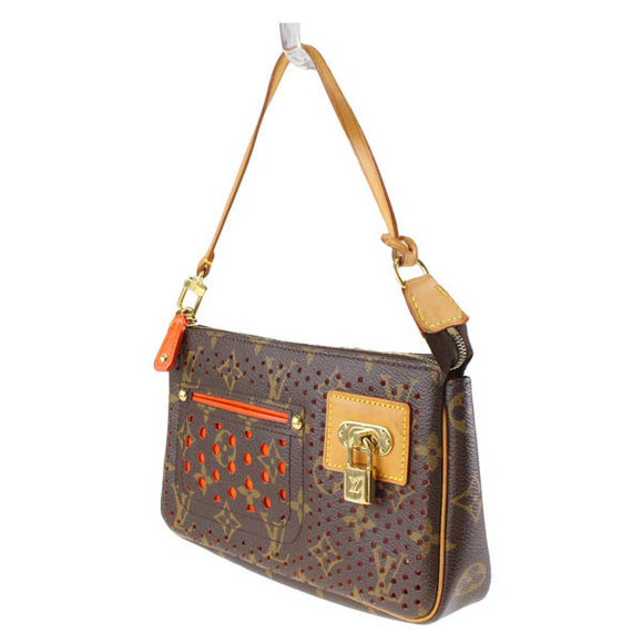 Louis Vuitton Monogram Perfo Pochette Accessoires Orange - Picture 1 of 7